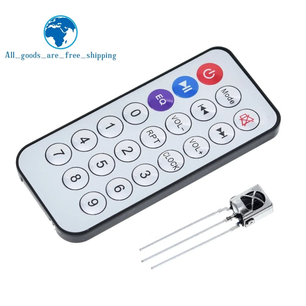 TZT 1/3pcs IR Receiver TL1838 VS1838B Wireless Remote Control Module Kits Without battery