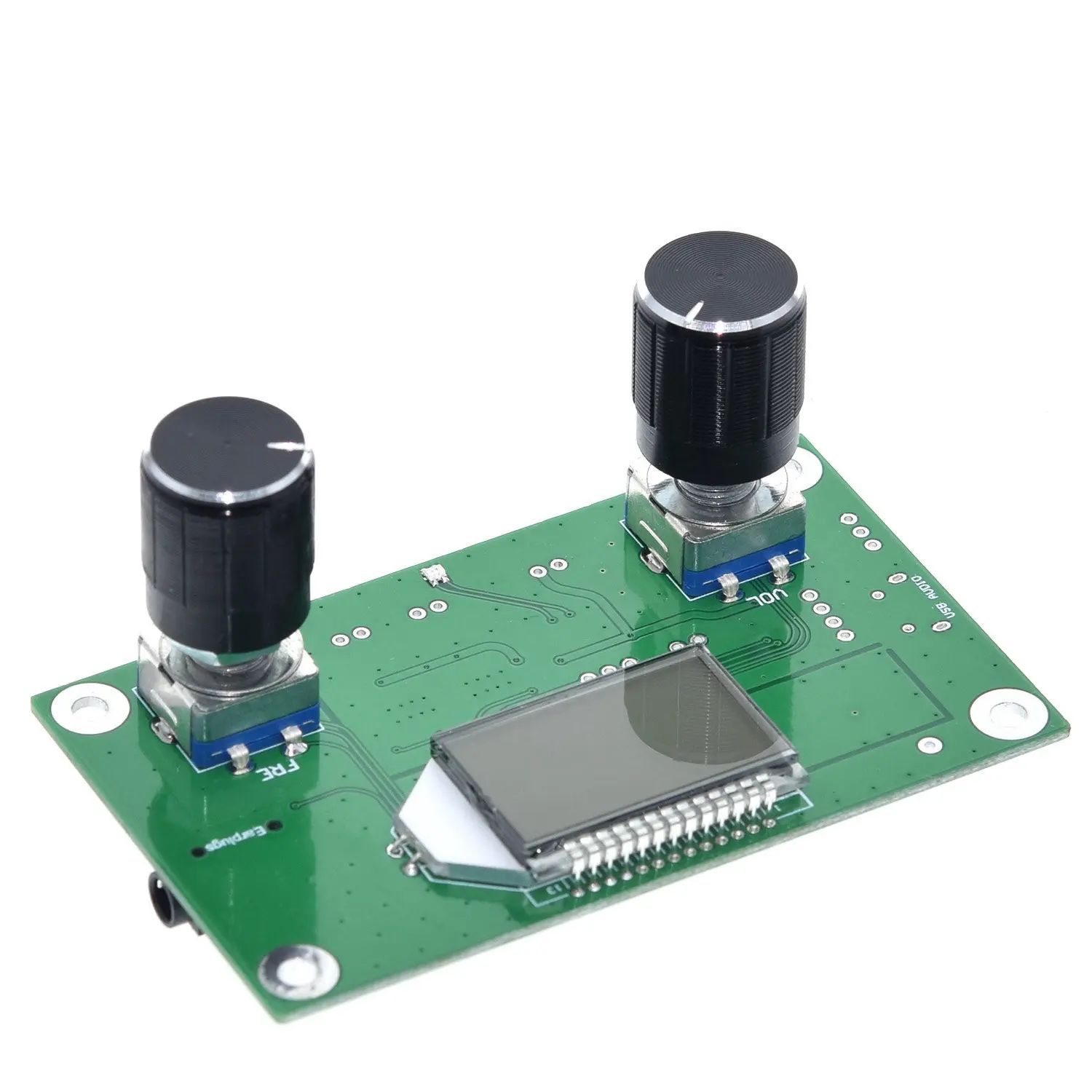 TZT FM Radio Receiver Module Frequency Modulation Stereo Receiving PCB Circuit Board With Silencing LCD Display 3-5V LCD Module