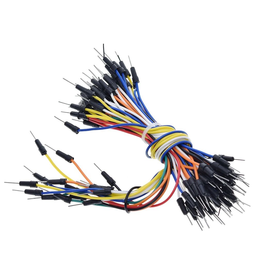 TZT 1pack 65pcs New Solderless Flexible Breadboard Jumper wires Cables Bread plate line