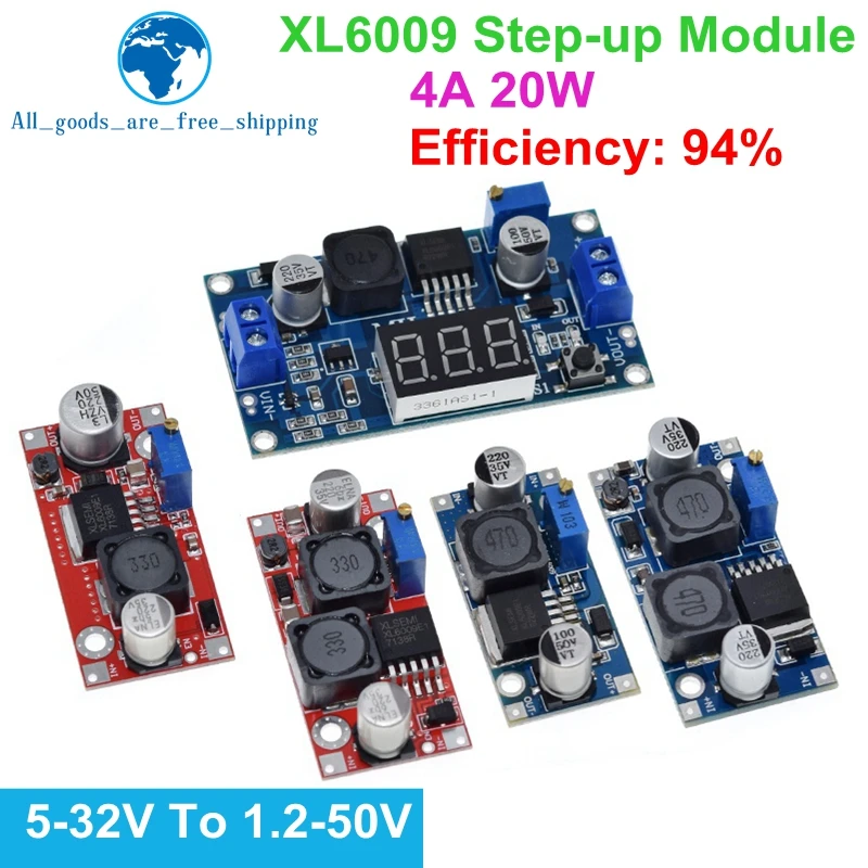 XL6009 DC-DC Booster module Power supply module output is adjustable Super LM2577 step-up module