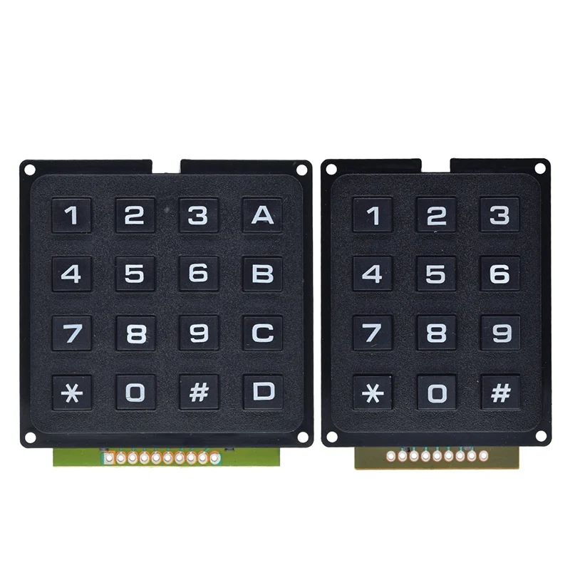 1/3PCS 3*4 4*4 Matrix Switch Keyboard Keypad Array Module ABS Plastic Keys 4x4 3x4 12 16 Key Button Membrane Switch DIY Kit