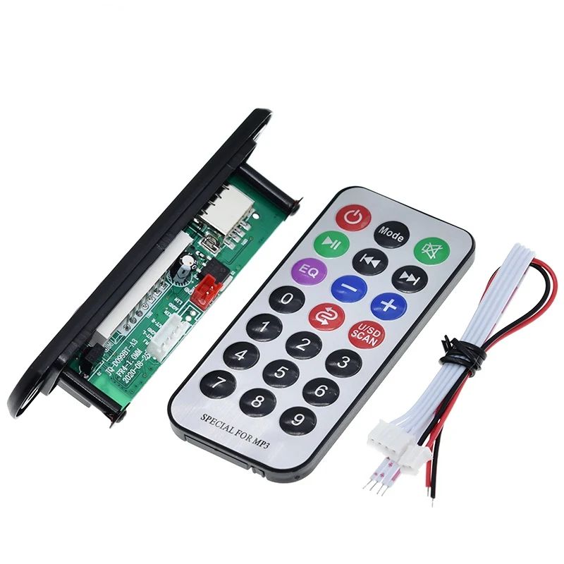 TZT 1/3PCS Wireless Bluetooth 5V 12V MP3 WMA Decoder Board Audio Module USB TF Radio For Car accessories With Remote Control