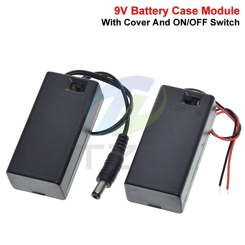 1/3PCS 9 Volt Battery Holder Box PP3 9V Battery Case Clip With ON/OFF Switch Wire Lead Cover For 6F22 DIY Small Hobby Projects