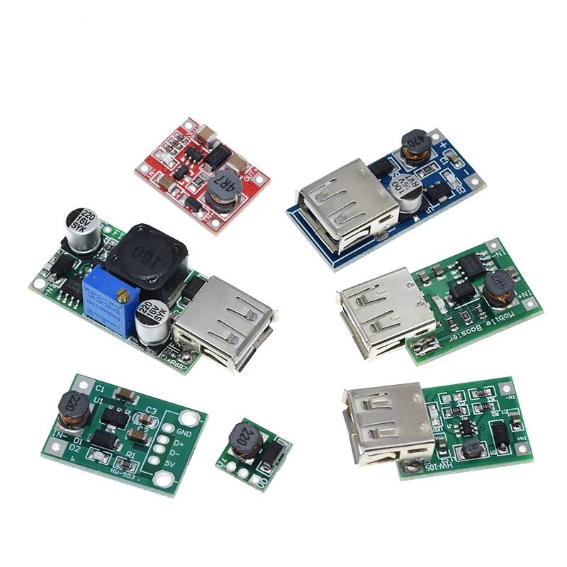 DC-DC Boost Module 0.9-5V To 5V 9V 480MA 600MA 1200MA 2000MA USB Output Voltage Step UP Lithium Battery Module For Phone Camera