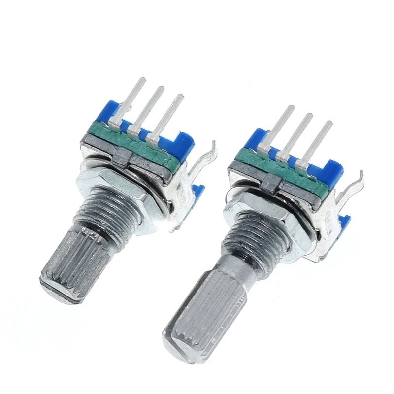 TZT 1/5/10PCS Plum handle 15mm 20mm rotary encoder coding switch / EC11 / digital potentiometer with switch 5 Pin