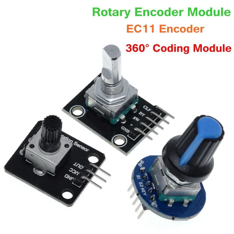 1/3PCS 360 Degrees Rotary Encoder Module Rotary Potentiometer Analog Knob Module KY-040 RV09 Rotary Encoder EC11 Knob Cap