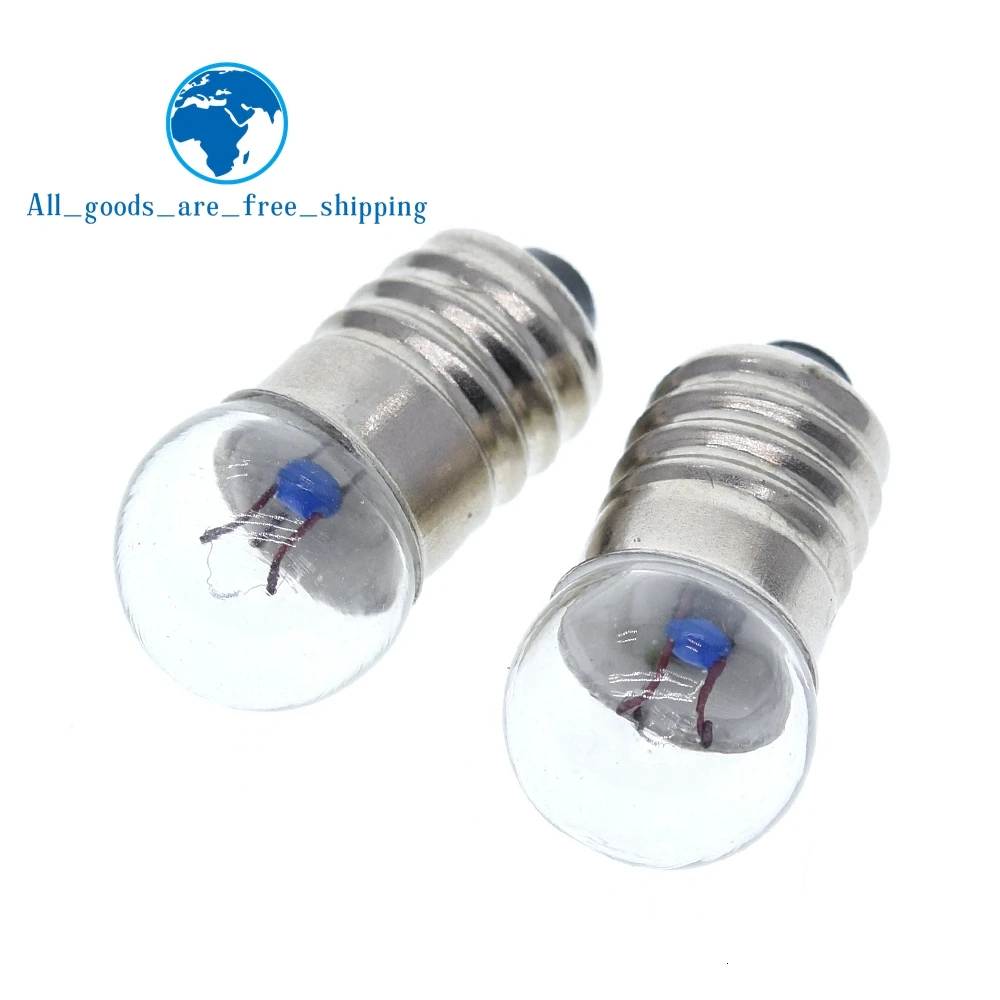 TZT 10/30pcs Student Electrical Experimental Physics Class Used 0.3A 0.5A 1.5V 2.5V 3.8V 6V Small Incandescent Bulbs