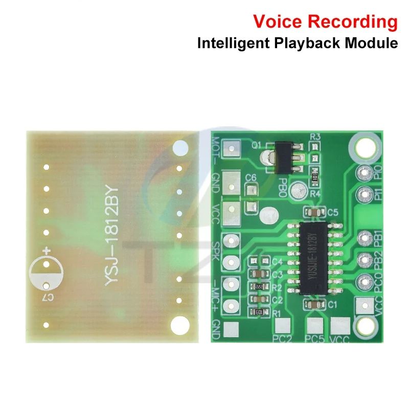 TZT 1/3pcs DIY Voice Record Intelligent Playback Module Sound IC Board Voice Change Module For Toy Gift Accessaries DC 3V-5V