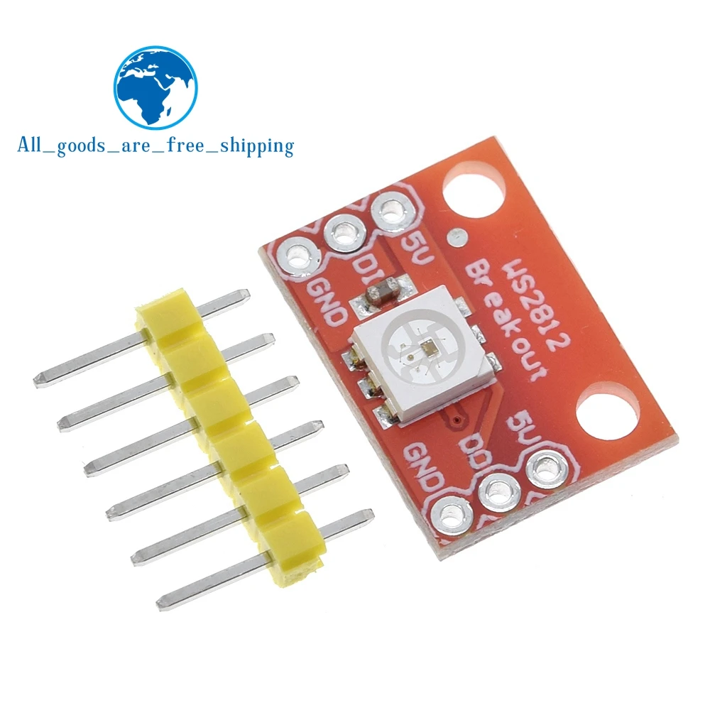 TZT 1/5/10PCS New WS2812 RGB LED Breakout module For arduino