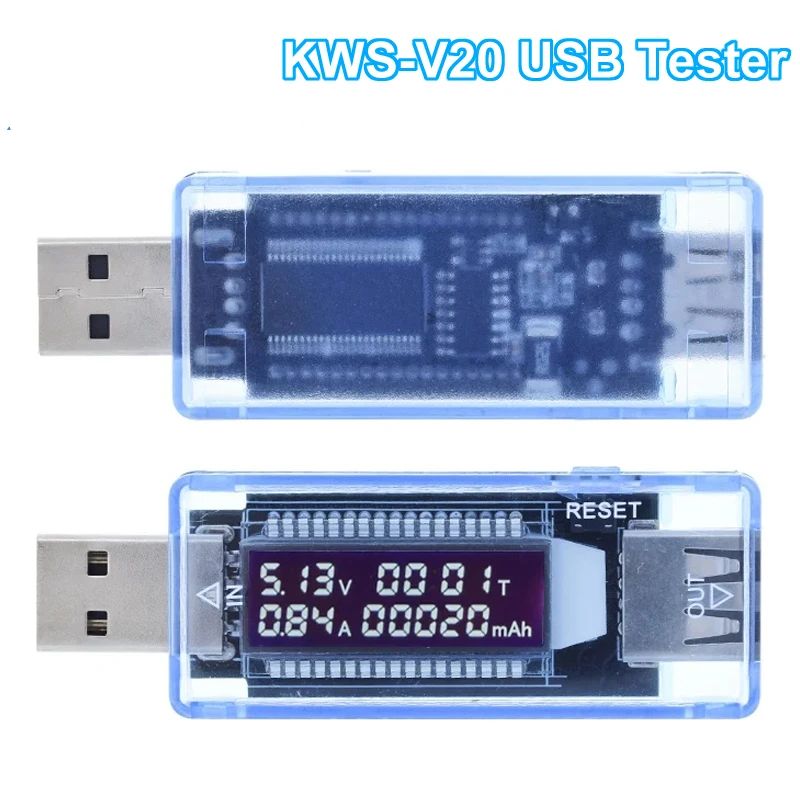 1/3PCS Voltage Meters Current Voltage Capacity Battery Tester USB Volt Current Voltage Doctor Charger Capacity Tester Meter