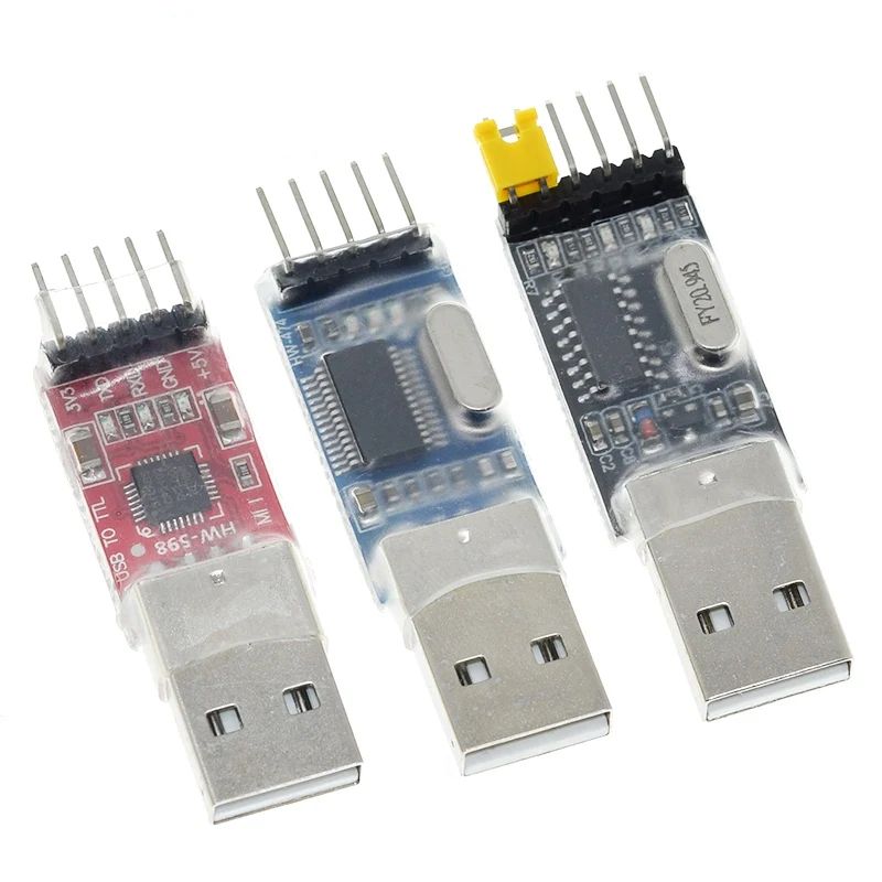 TZT 3pcs/lot =1PCS PL2303HX+1PCS CP2102+1PCS CH340G USB TO TTL for arduino PL2303 CP2102 5PIN USB to UART TTL Module