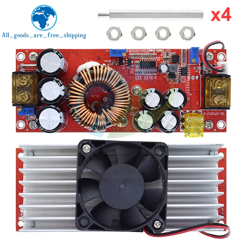 1/2/3PCS 1500W 30A / 1800W 40A DC-DC Boost Converter Step Up Power Supply Module 10-60V to 12-90V adjustable voltage charger
