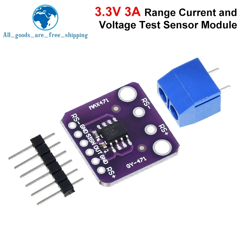 1/3pcs GY-471 MAX471 3A Current Sensor Module Consume Current Detection Module for Arduino DC 0 -30V