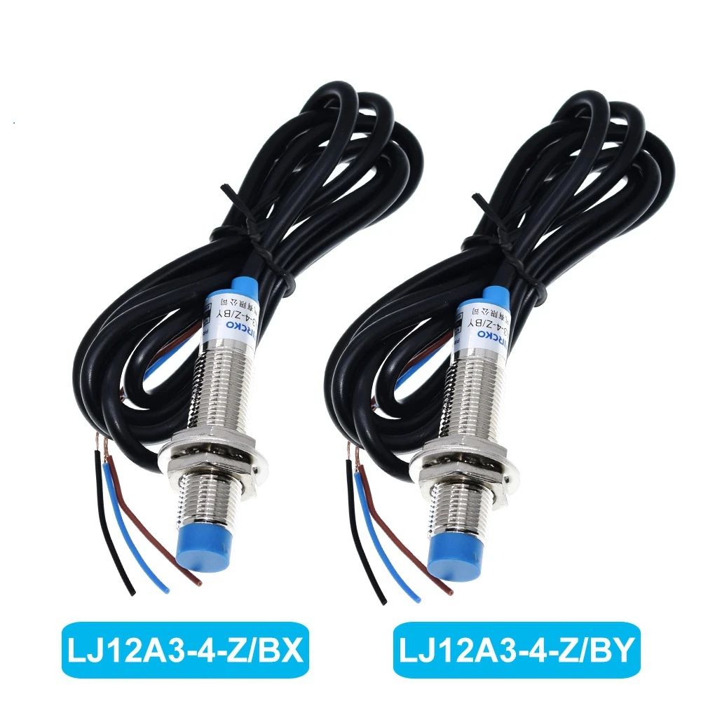 TZT 1/2/5PCS LJ12A3-4-Z/BX LJ12A3-4-Z/BY New Inductive Proximity Sensor Detection Switch NPN DC 6-36V for Arduino