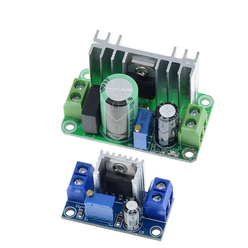 TZT LM317T DC-DC Adjustable Converter Buck Step Down Circuit Board Module Linear Regulator Power Supply with rectifier filter