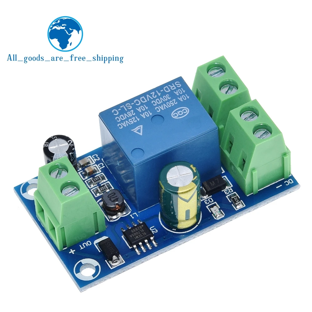 TZT Power-OFF Protection Module Automatic Switching Module UPS Emergency Cut-off Battery Power Supply 12V to 48V Control Board