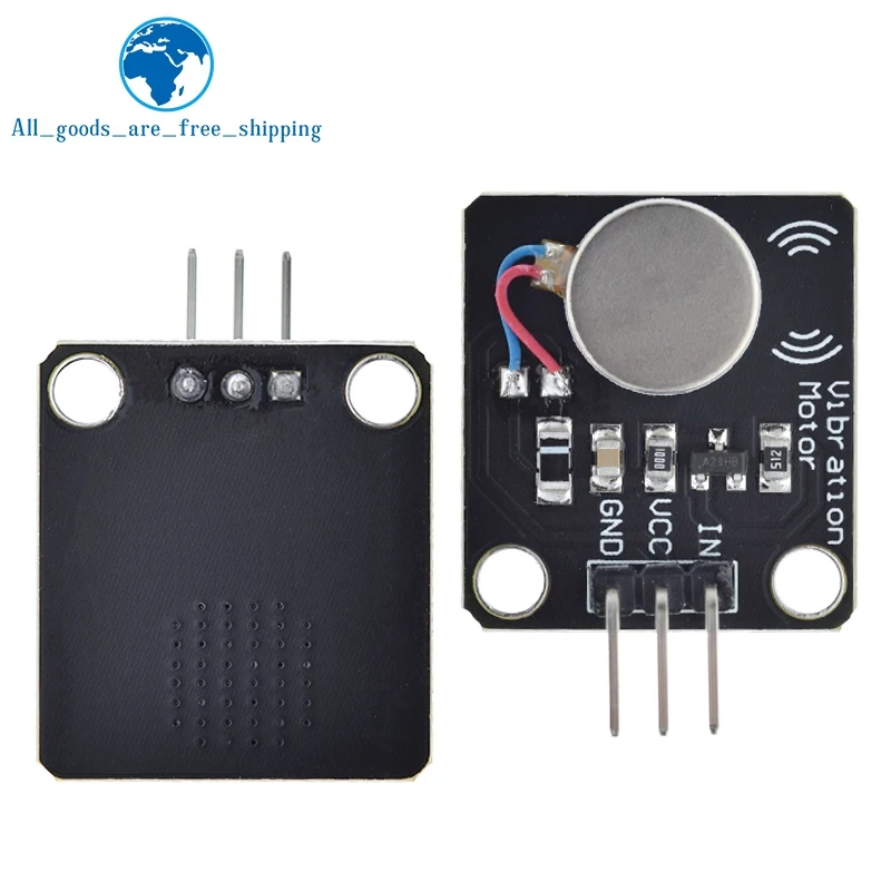 TZT 1/3PCS 5V Vibrating Vibration Motor Module High and Low Level Vibration Mini Motor Module for Arduino