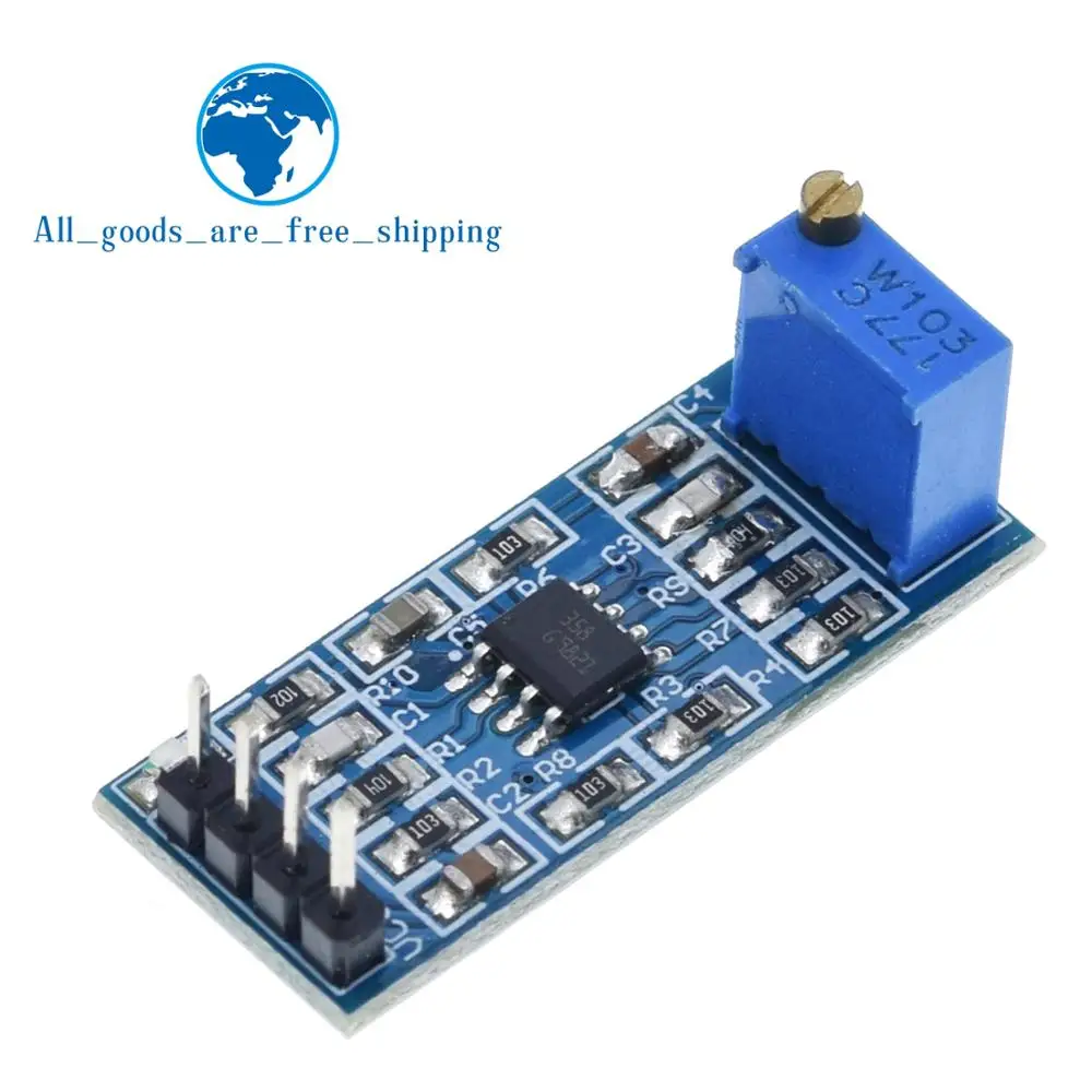 TZT 1/3/5PCS LM358 100 Times Gain Signal Amplification Amplifier Operational Amplifier Module 5V-12V Hot Sale
