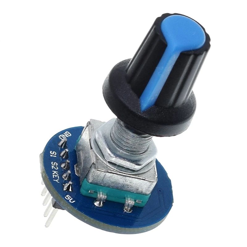 TZT 1/3PCS Rotary Encoder Module for Arduino Brick Sensor Development Round Audio Rotating Potentiometer Knob Cap EC11