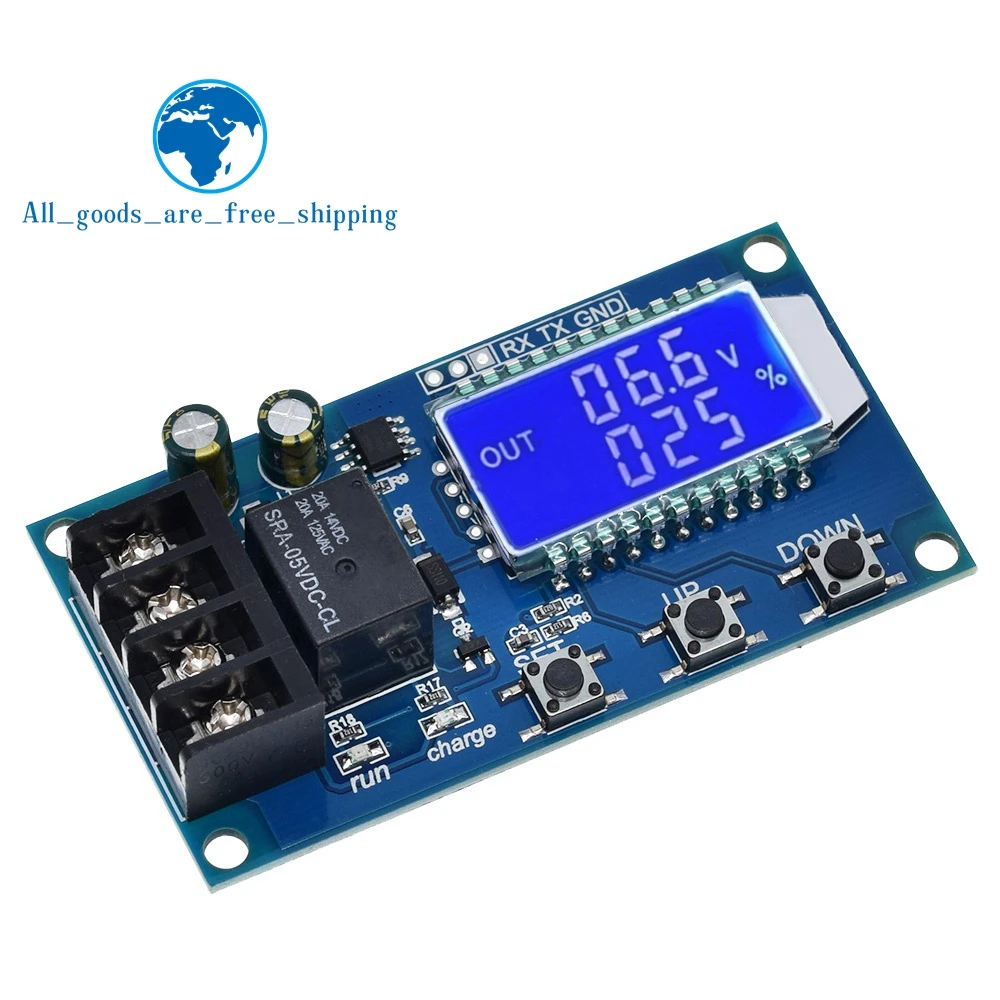 TZT XY-L10A 10A Lead-acid Solar Storage Battery Charge Controller Module Protection Board charger Time Switch Battery Capacity