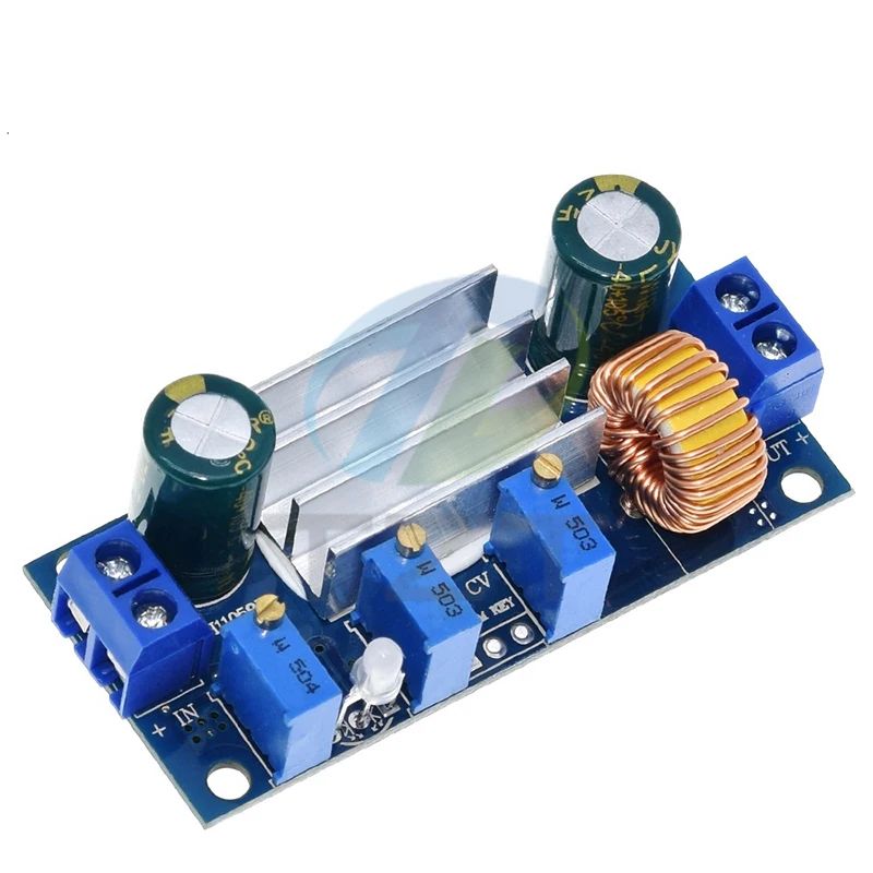 TZT Automatic Protection! 5A Max DC-DC XL4015 Step Down Buck Power Supply Module Adjustable CC/CV Lithium Charge Board