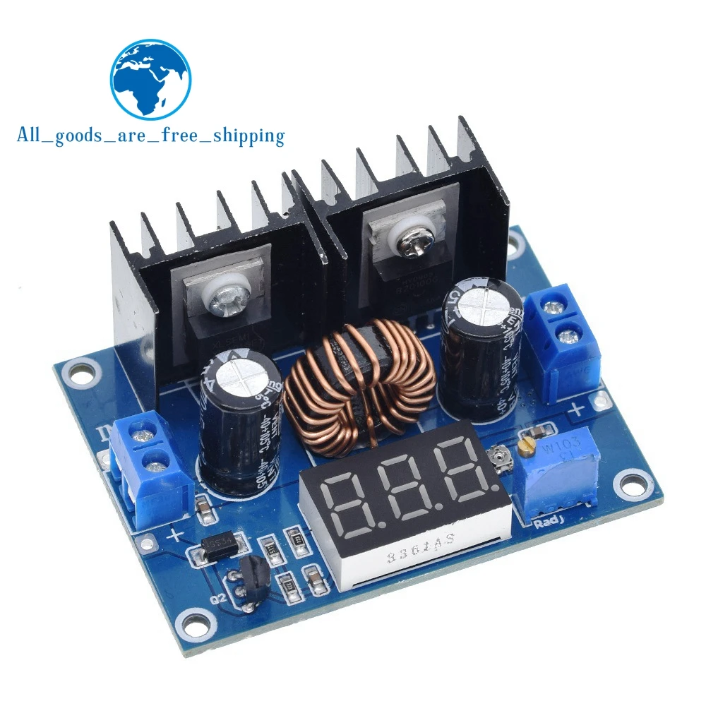 TZT 1/3PCS XH-M404 DC 4-40V 8A 200W Voltage Regulator Module Digital PWM Adjustabl DC-DC Step Down Voltage Regulator DC XL4016E1