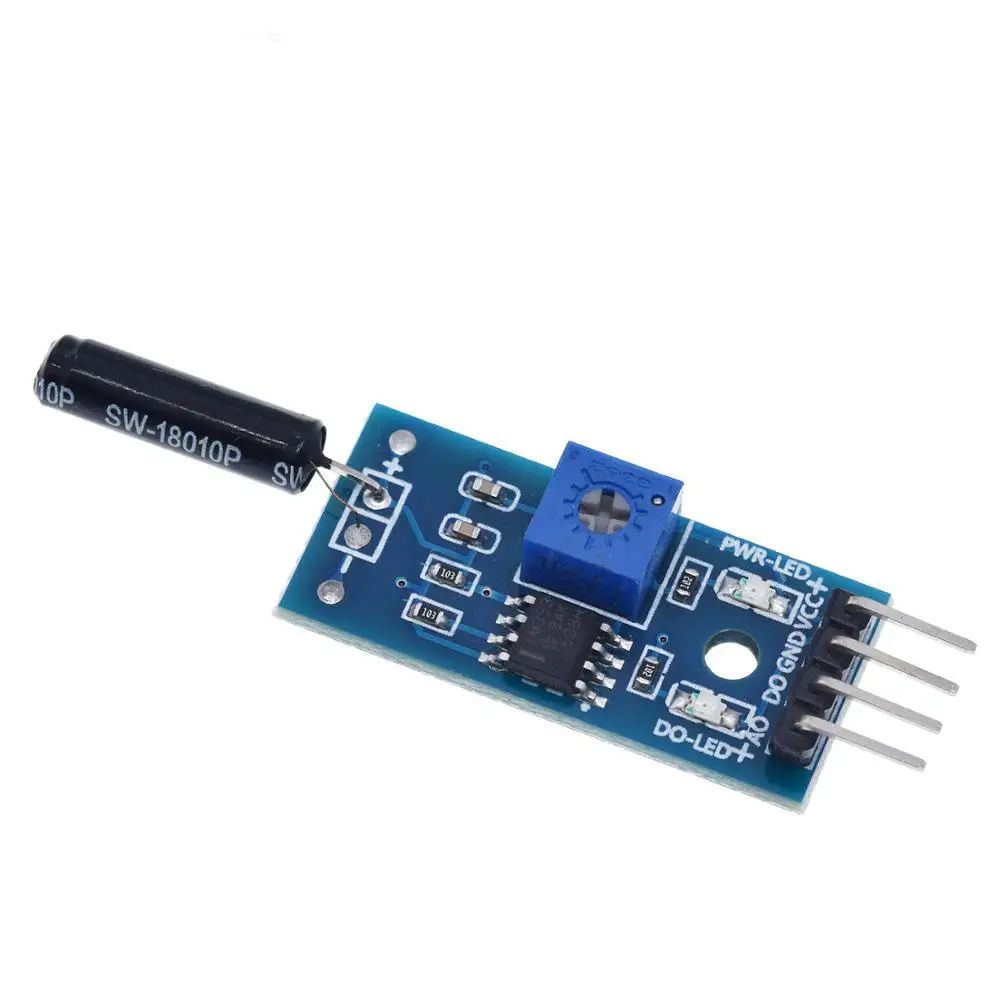 TZT Vibration Sensor Module Normally Opened Type SW18010P Vibration switch alarm sensor module for Arduino
