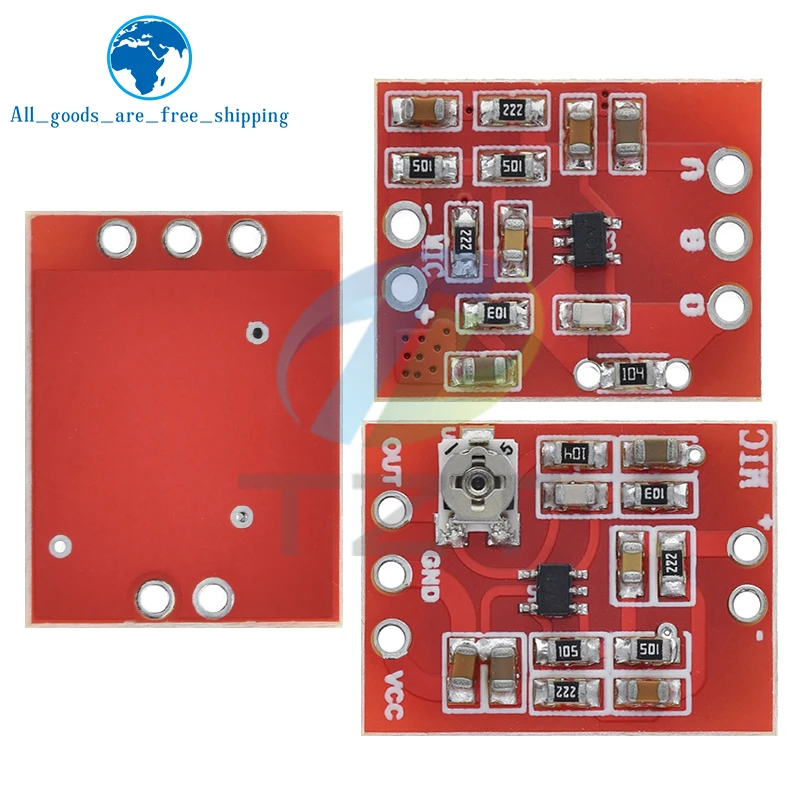1/3PCS MAX4466 Electret Microphone Amplifier Board Adjustable Gain Pickup Preamplifier Preamp for arduino