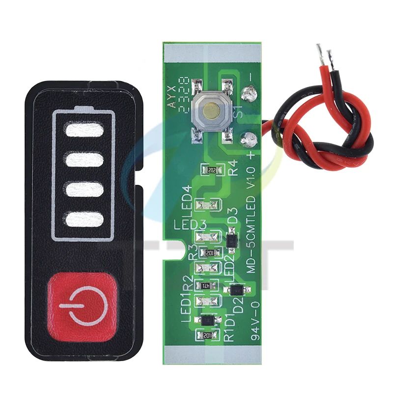 TZT Lithium Battery Display 5S 18V 21V Electric Drill Screwdriver Battery Capacity Indicator Display 18650 Batteries For Makita
