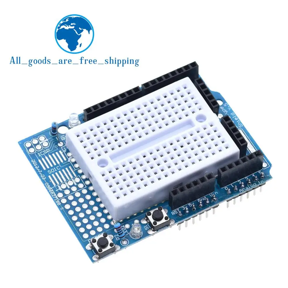 TZT 1/3PCS UNO ProtoShield prototype expansion board with SYB-170 mini breadboard based For ARDUINO UNO ProtoShield