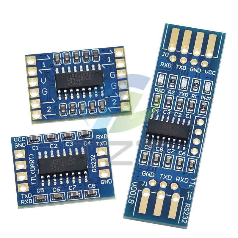 TZT 1/3PCS RS232 SP3232 TTL to RS232 Module RS232 to TTL Brush Line Serial Port Module