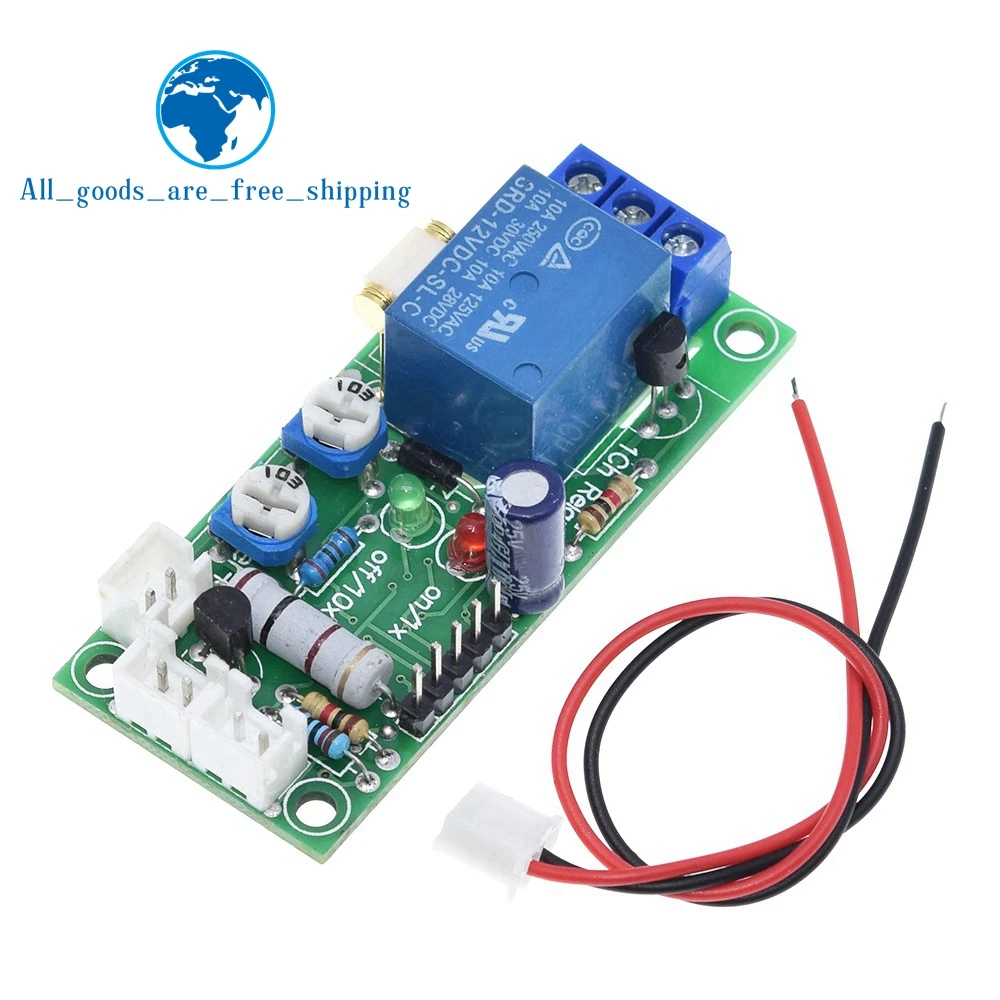 TZT 1/3PCS Vibration Module/ Vibration Sensor Relay Switch Sensitivity and The Time Delay Adjustable (D2A1) 12V