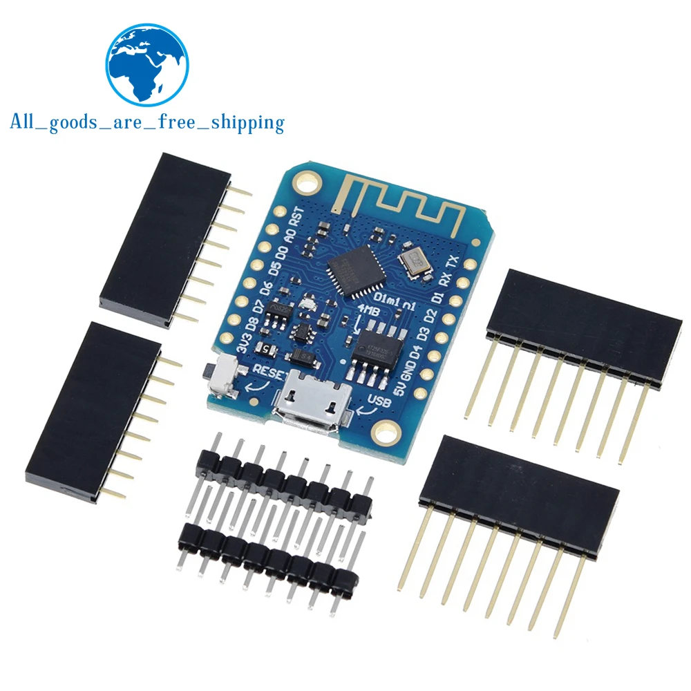 Wemos D1 Mini V3.0.0 WIFI Internet of Things Development Board Based ESP8266 CH340G 4MB For Arduino Nodemcu V2 MicroPython