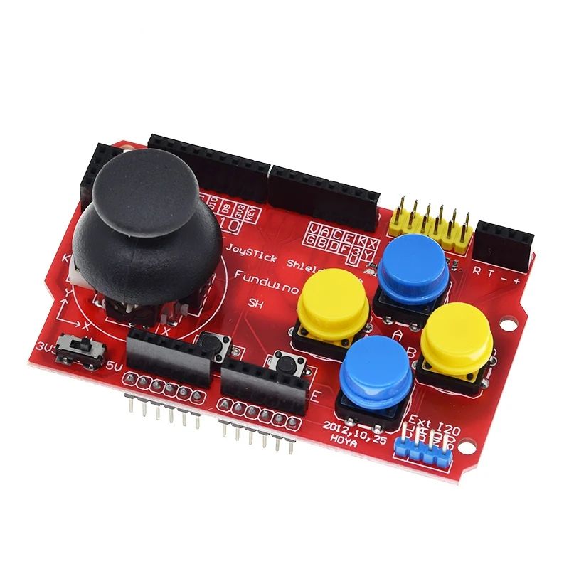 TZT 1/3PCS Joystick Shield for Arduino Expansion Board Analog Keyboard and Mouse Function