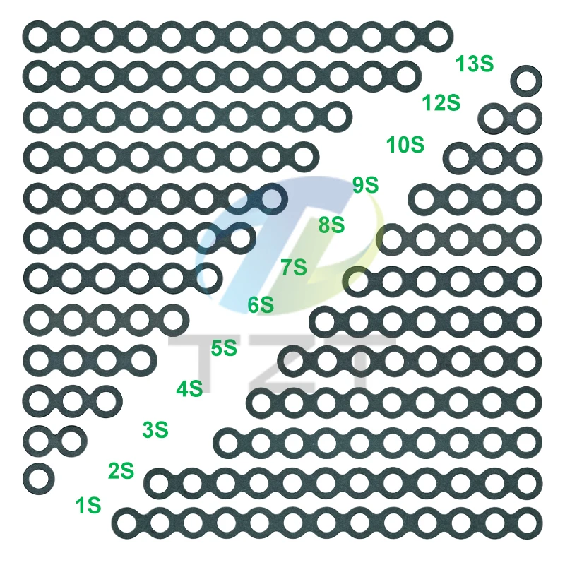 TZT 18650 Li-ion Battery Insulation Gasket Barley Paper Battery Pack Cell Insulating Glue Patch Electrode Insulated Pads 32650