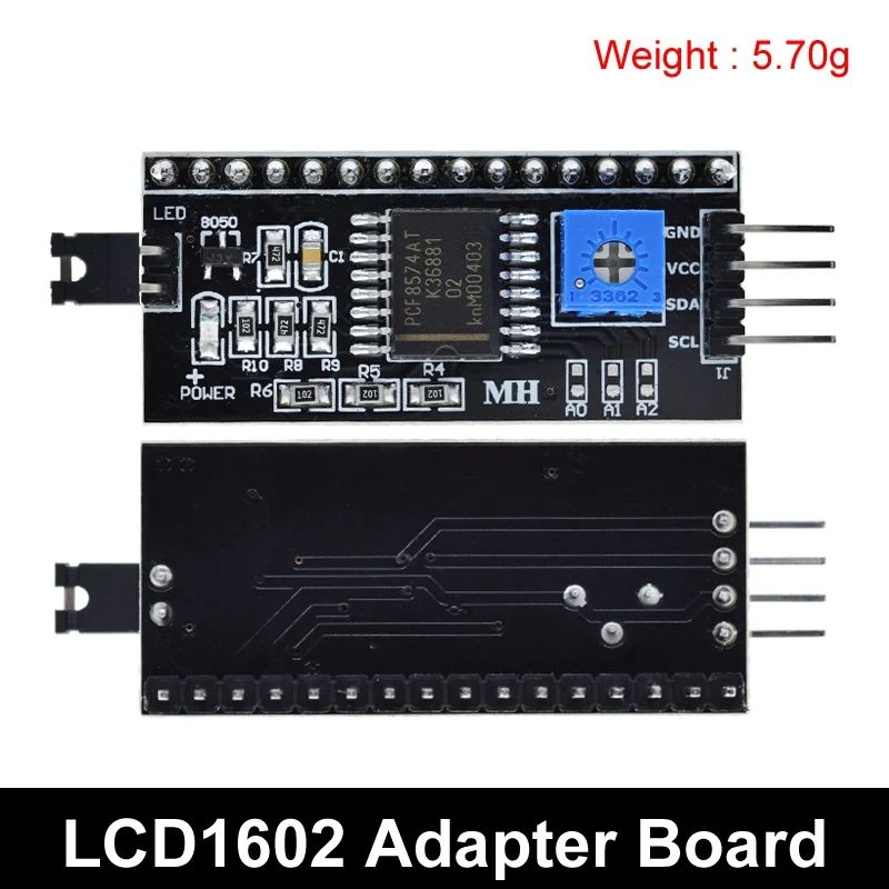 TZT 1/3PCS PCF8574 IIC I2C TWI SPI Serial Interface Board Port 1602 2004 LCD LCD1602 Adapter Plate LCD Adapter Converter Module