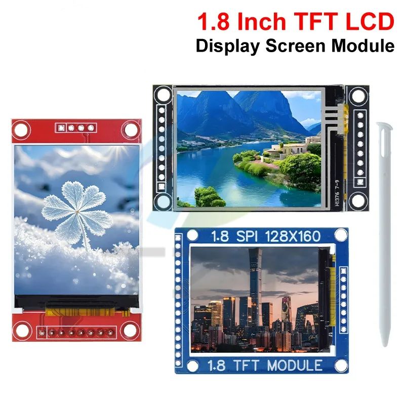 1/5PCS 1.8 Inch 1.8″ LCD Display TFT Screen Module SPI Interface 128*160 Resolution 16BIT RGB 4 IO ST7735S Driver for Arduino