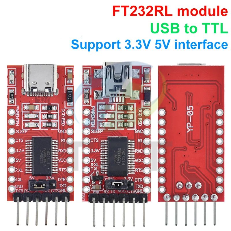 1/3PCS FT232RL FT232 FTDI USB 3.3V 5.5V to TTL Serial Adapter Module for A-rduino Mini Port