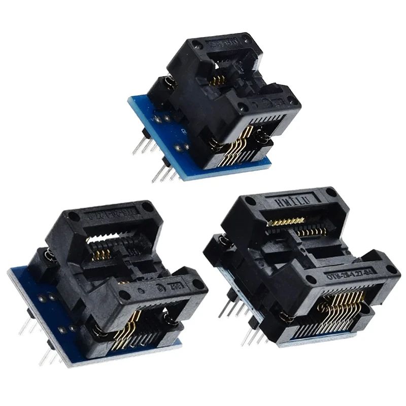 1/3PCS SOP16 to DIP8 Wide-body Seat Wide 150mil 200mil 208mil 209mil 300mil Programmer SOP8 Adapter Socket for EZP2013 CH341A