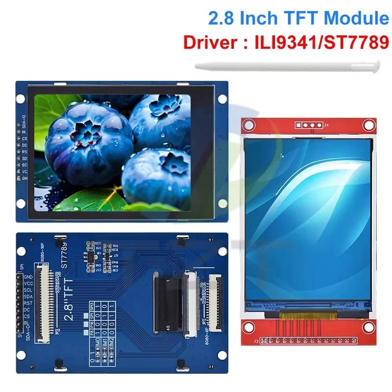 TZT 240x320 2.8″ SPI TFT LCD Touch Panel Serial Port Module ILI9341 / ST7789V 2.8 Inch SPI Serial Display With Touch / NO Touch