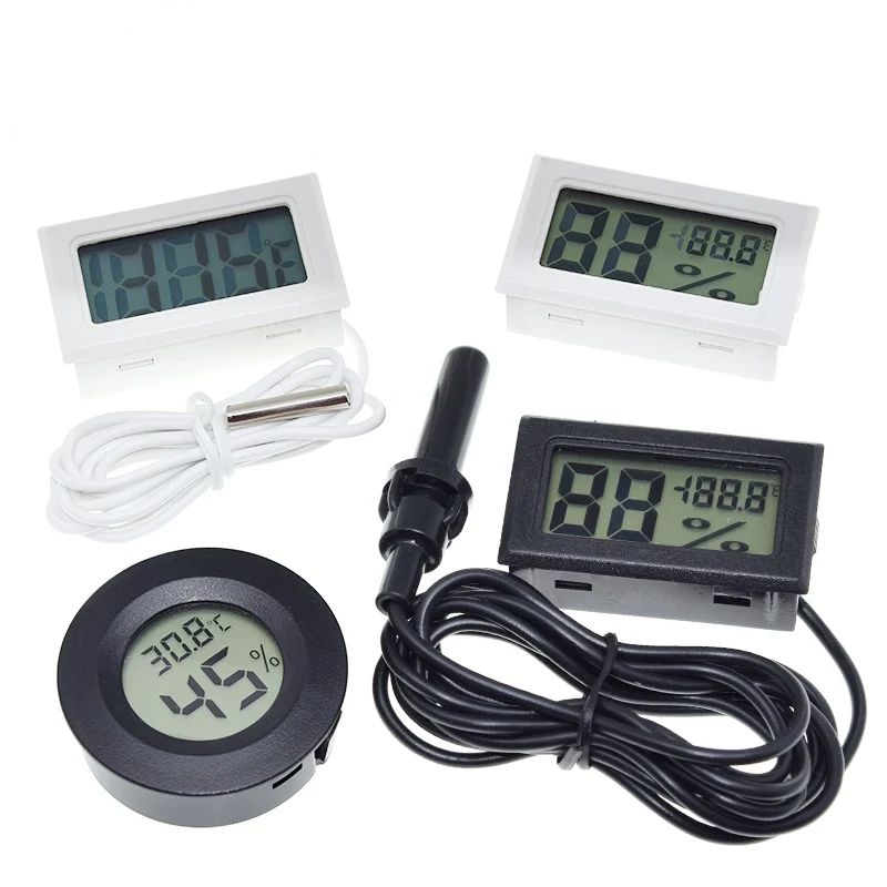 TZT LCD digital thermometer used for freezer temperature - 50-110℃ refrigerator thermometer indoor and outdoor Waterproof Probe