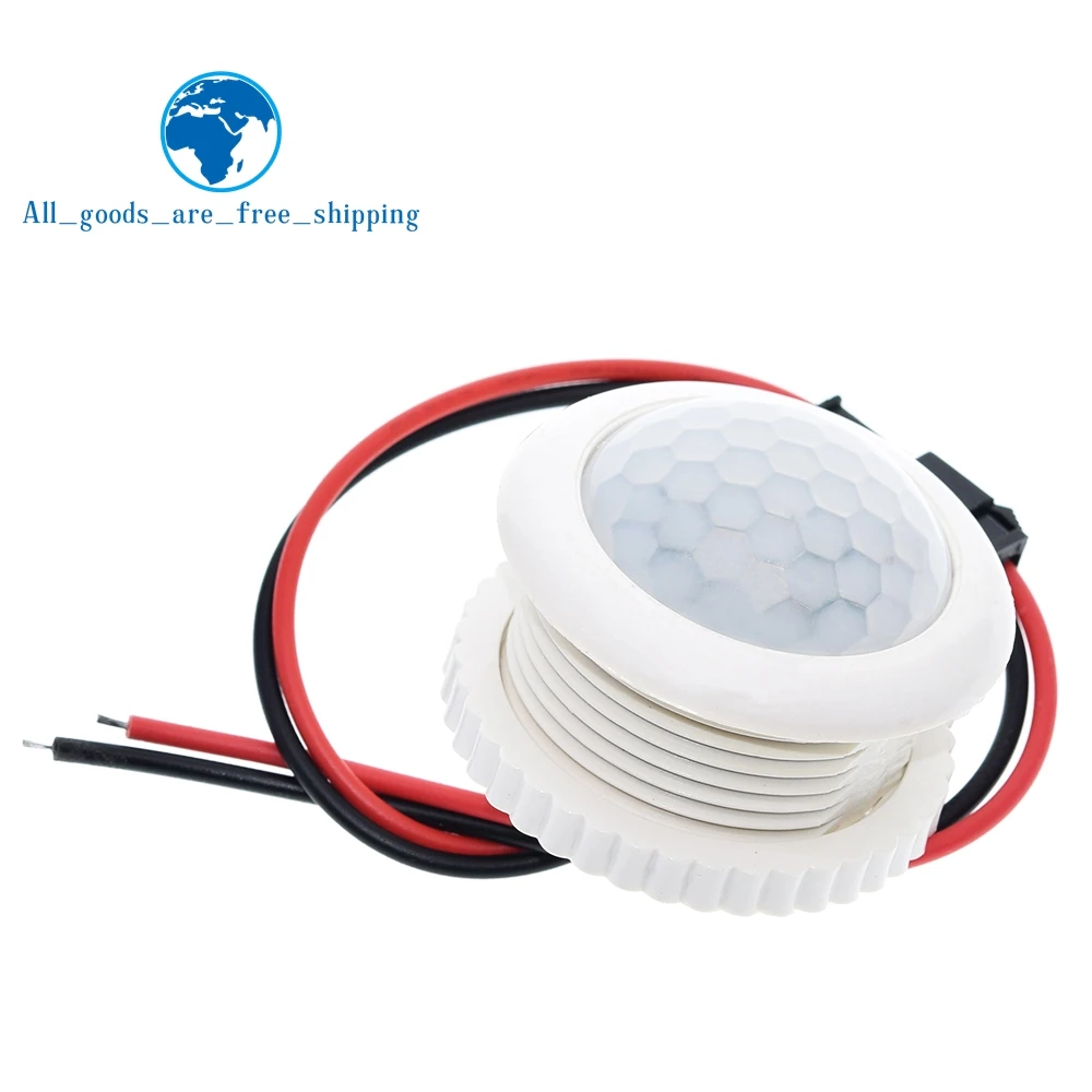 TZT 220V 50HZ PIR IR Infrared Human Induction Lamp Switch Light Control Ceiling Light Motion Sensor On Off 3-6m Top