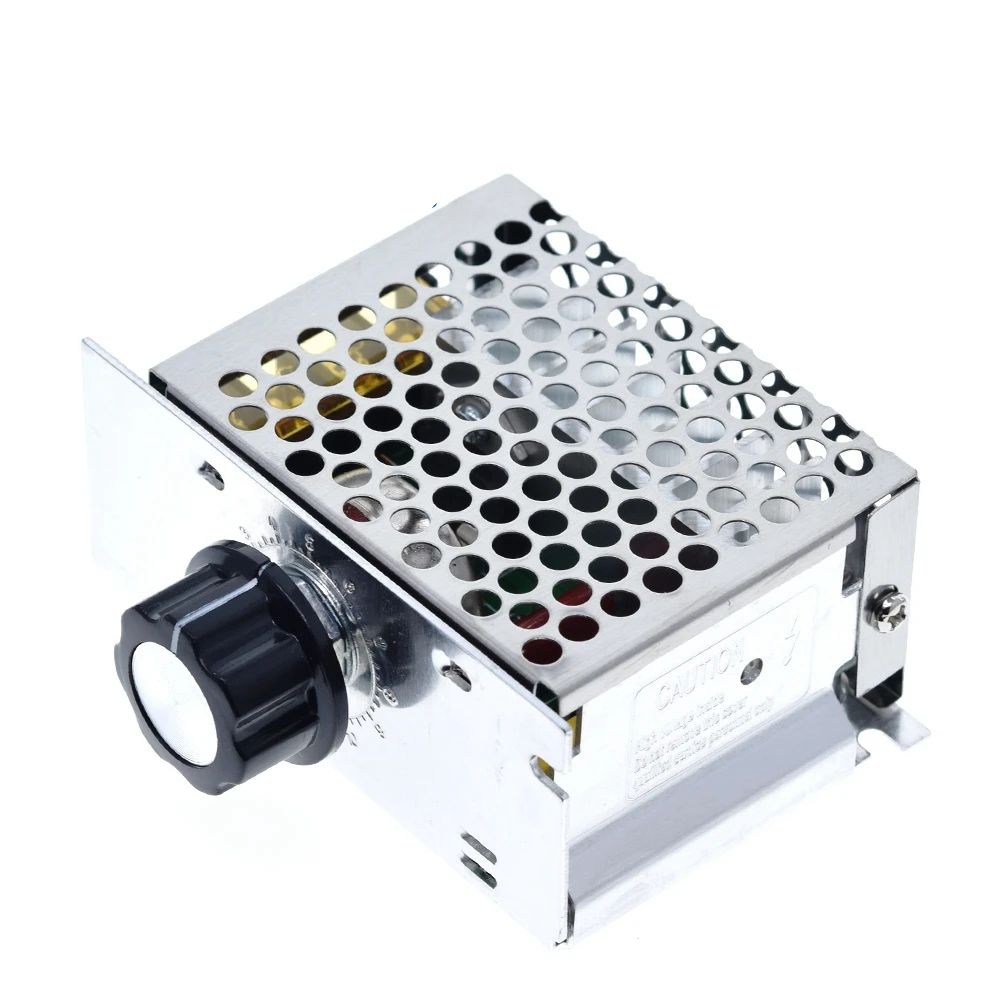 TZT Professional Voltage Regulators 4000W 220V High Power SCR Speed Controller Electronic Voltage Regulator Governor Thermostat