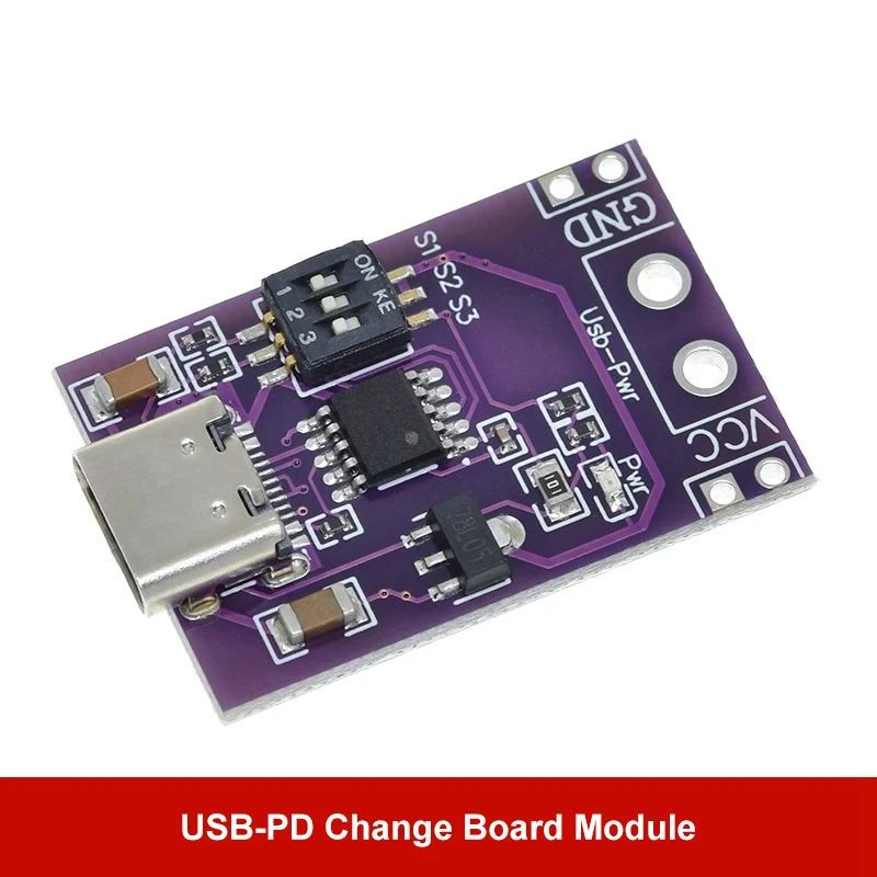 PD/QC/AFC Fast Charge Decoy Trigger Support 5V 9V 12V 15V 20V Fixed Voltage Output Type-C USB For Phone Fast Quick Charger