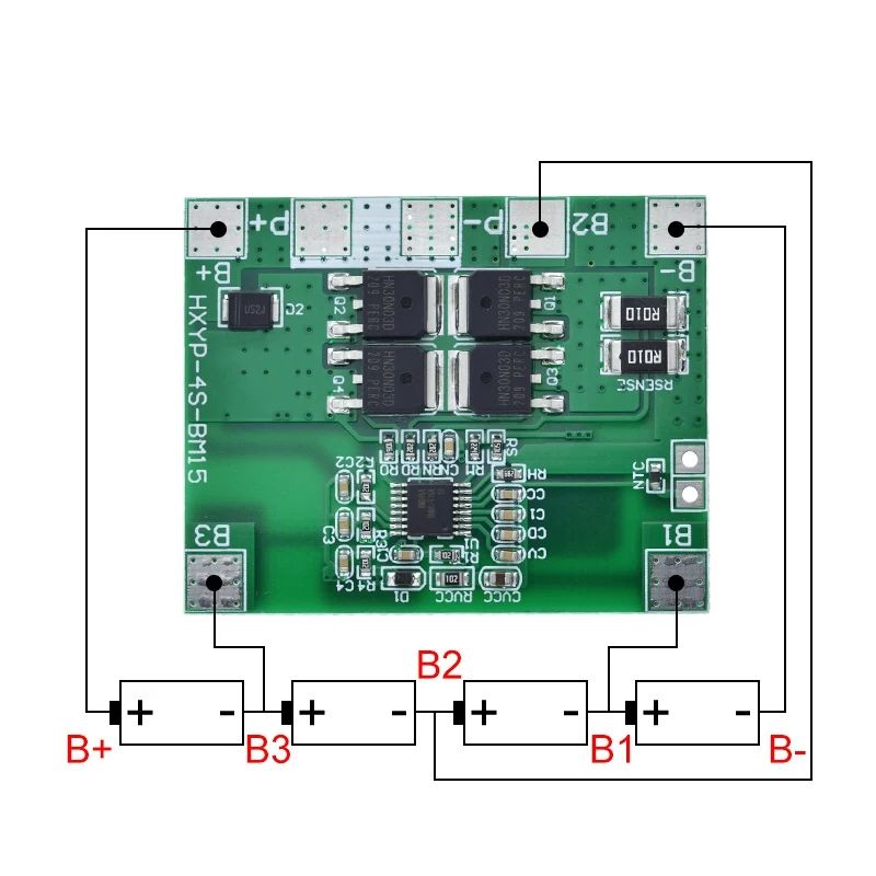 TZT 4S 12.8V 14.4V 16.8V Lifepo4 Li-ion Lithium Battery Protection Board 18650 BMS 14A limit 20A PCB 4 Cell Pack PCM 3.2V 3.7V