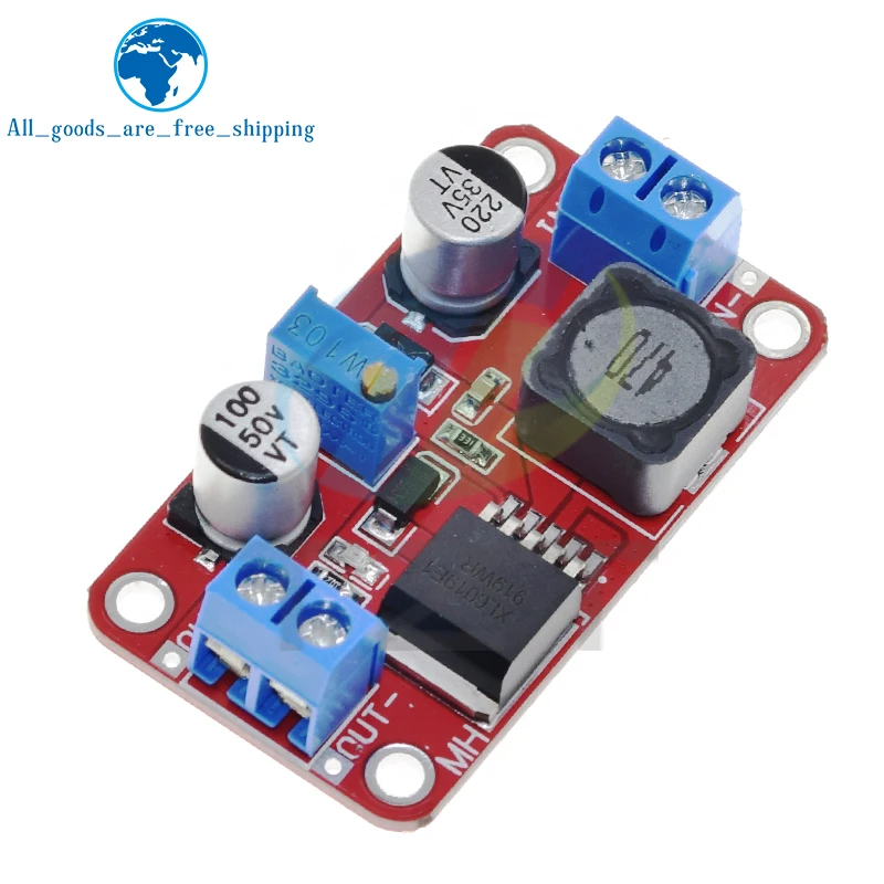 1/2/5PCS 5A DC-DC Step Up Power Module Boost Volt Converter 3.3V-35V To 5V 6V 9V 12V 24V XL6019