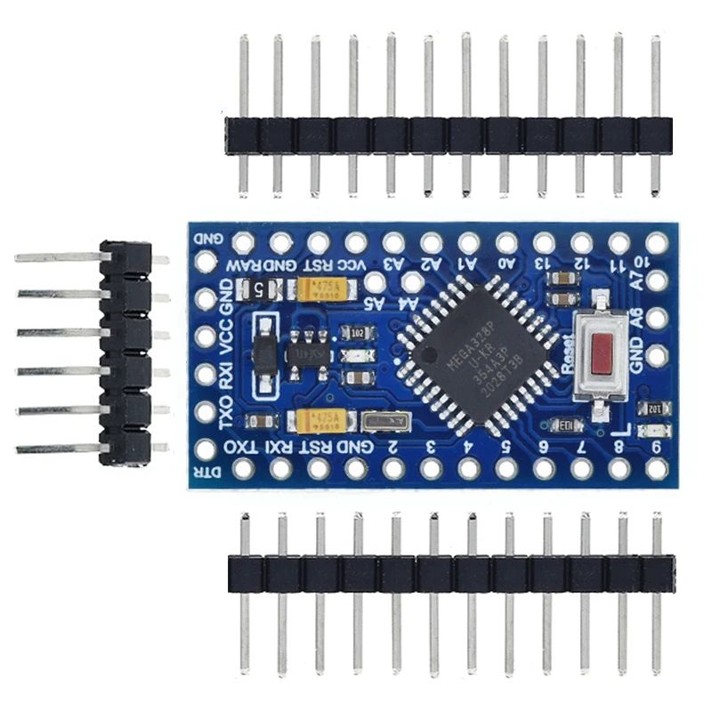 1/5PCS Pro Mini 328 Mini 3.3V/8M 5V/16M ATMEGA328 ATMEGA328P-AU 3.3V/8MHz 5V/16MHZ for Arduino