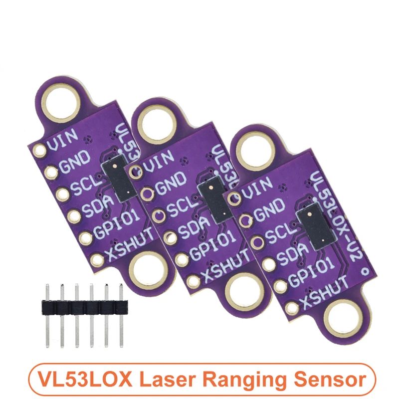TZT 1/3PCS VL53L0X Time-of-Flight (ToF) Laser Ranging Sensor Breakout 940nm GY-VL53L0XV2 Laser Distance Module I2C IIC 3.3V/5V
