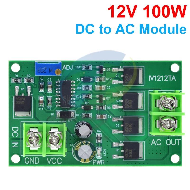 100W DC-AC Power Inverter Transformer DC 12V to AC 12V/24V Square Wave Signal Generator Voltage Regulator Power Converter Board