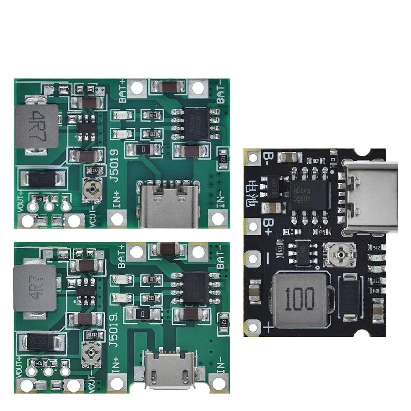 1/3pcs Lithium Li-ion 18650 3.7V 4.2V Battery Charger Board DC-DC Step Up Boost Module TP4056 DIY Kit Parts For arduino